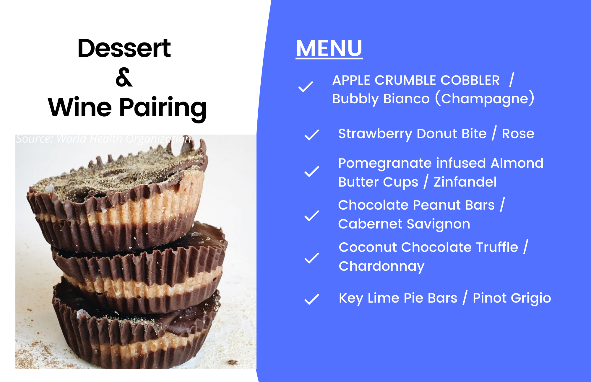 Dessert & Wine Pairing Oli+Ve